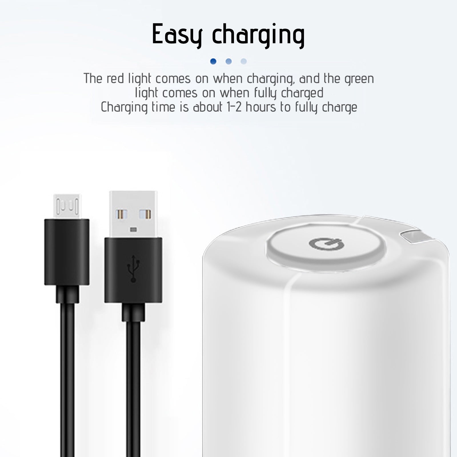 Qocolhg Water Dispenser for 5 Gallon Bottle, Electric Water Pump for 5 Gallon Jug with Switch and USB Charging, Portable Automatic Water Jug Dispenser for Camping, Travel, Home, Kitchen, Office