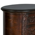 thumbnail image 3 of Wooden Chest with 3 Drawer and Scrolled Details, Dark Brown- Saltoro Sherpi, 3 of 5
