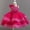 Hot Pink, variant on Girls Summer Sleeveless Dress with Ruffled Lace Embroidery and Bow Detail