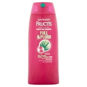Angle View: Garnier Fructis Full & Plush Fortifying Shampoo, 25.4 fl oz