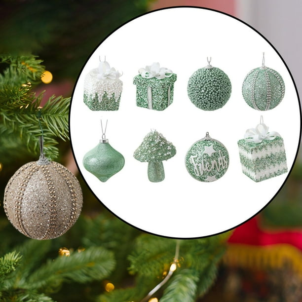 Adornos colgantes para árbol de Navidad Macarena adornos de espuma para puertas Estilo H
