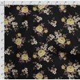 thumbnail image 4 of Soimoi Floral Vintage Print Velvet Fabric Decor Sewing Fabric By The Yard 54 Inch WideDecorative Fabric For Upholstery And Home Accents Black, 4 of 5