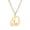 Gold D, variant on Women Stainless Steel Personalized Hip Hop Lite Version Stethoscope Shaped Simple Initial 26 Alphabet Letters Heart Charm Pendant Necklace D