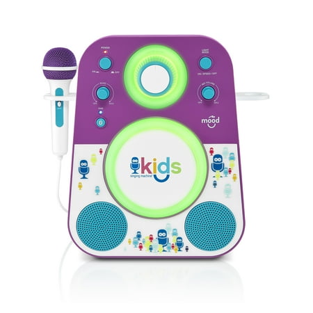 Singing Machine - Kids Mood Bluetooth Karaoke System - Purple
