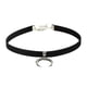 thumbnail image 1 of 1 collar corto de moda con forma de luna, accesorio para clavícula (negro), 1 of 6