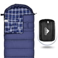 thumbnail image 1 of Sleeping Bag XL for Adults, Cotton Flannel Sleeping Bags Great for 4 Season Camping, Waterproof, Comfort with Compression Sack Traveling, Hiking, & Outdoor Activities, 1 of 5