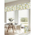 thumbnail image 6 of Summer Lemon Valances for Windows, Watercolor Yellow Spring Floral Botanical Light Filtering Kitchen Curtains, Rod Pocket Window Valance Curtains for Living Room Bedroom, 60" W x 18" L, 2 Panels, 6 of 9
