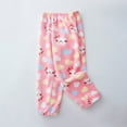 thumbnail image 2 of Toddler Girls Pants Children Winter Boys Trousers Cartoon Printed Warm Pants for Girls Size 18-24 Months, 2 of 4