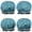 Cartoon Construction Vehicles-2, variant on Shower Caps,Cartoon Construction Vehicles Trees Waterproof Shower Cap for Women 4 Pieces,Double Reusable Hair Cover for Shower PEVA Elastic Stretch Hem