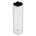 thumbnail image 1 of Performance Tool Socket W32322 1/2 Inch Drive; 11/16 Inch; Standard; Deep Socket; 6 Point; Polished Nickel Chrome Plated; Vanadium Alloy Steel; Single, 1 of 4