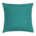 thumbnail image 1 of Pride Day Throw Pillow Cushion Cover, Gay Love Traffic Signs Repetitive Homosexual Couples Pattern, Decorative Square Accent Pillow Case, 18" X 18", Dark Seafoam and Cadet Blue, by Ambesonne, 1 of 2
