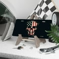thumbnail image 3 of License Plate, Patriotic Skull Design Decorative Front,Personalized Stainless Steel License Plate Cover For Men Women,12.2" X 6.2", 3 of 6