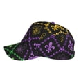 thumbnail image 5 of Balery Mardi Gra Geometric Baseball Cap For Women Men,Adjustable Size For Running Workouts And Outdoor Activities All Seasons, 5 of 9