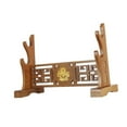 thumbnail image 3 of Xuanheng Samurai Stand Rack Horizontal Storage Japanese Holder Solid Wood for Lightsaber Wakizashi Office Dojo 2 Tier, 3 of 8
