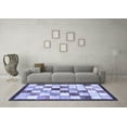 thumbnail image 3 of Ahgly Company Machine Washable Indoor Rectangle Abstract Blue Modern Area Rugs, 2' x 3', 3 of 4