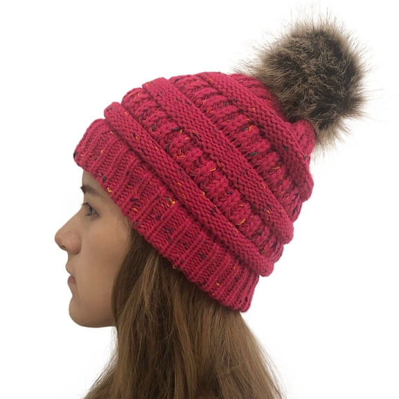 Winter Hat Beanies Winter Warm Hat Women Beanie Knitted Caps Outdoor Leisure Cap
