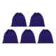 thumbnail image 1 of Uxcell 14x14" Bolsas de terciopelo grandes con cordones, bolsa para secador de pelo, bolsa de regalo, bolsa contra el polvo, bolsa de almacenamiento para hotel, azul profundo, paquete de 5, 1 of 6