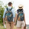 thumbnail image 4 of Balery Starry Sky Cloud Wolf Mochila Clásica Impresa Básica para Viaje, Mochila Escolar Resistente al Agua, Mochila de Lona con Correas Ajustables-Medium, 4 of 5