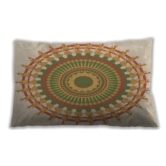 Ahgly Company Outdoor Rectangular Contemporary Lumbar Throw Pillow, 13 inch by 19 inch