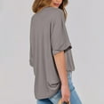thumbnail image 5 of Mittory Womens Tops Oversized T Shirts Short Sleeve Crewneck Summer Casual Loose Basic Tee Shirt Trendy Fashion Clothes, 5 of 7