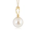 thumbnail image 2 of ANGARA South Sea Cultured Pearl Pendant with Ribbon Bale in 14K Yellow Gold for Women | June Birthstone, Birthday, Anniversary, Jewelry Gift for Women | Pearl Necklace, 2 of 5