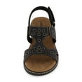 thumbnail image 3 of CUSHIONAIRE Women's Briar comfort sandal +Comfort Foam, Black 8.5 W, 3 of 5