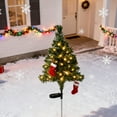 thumbnail image 6 of Solar Christmas Tree Lights Outdoor Decorations, Waterproof Warm White LED Holiday Lights for Yard, Garden, Lawn, Pathway & Courtyard, Solar Powered Xmas Tree Stake Lights for Outdoor Festive Decor, 6 of 7