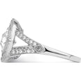 thumbnail image 3 of Sterling Silver Brilliant Embers Rhodium-Plated Cz Ring (Size 8) Made In China qmp921-8, 3 of 5
