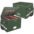 thumbnail image 3 of Pack Pink Collapsible Fireproof & Water- File Storage Box with Lock  Zipper Closure  Holds Up to Pounds  Ideal for Home Office & Document Organization, 3 of 6