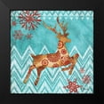 thumbnail image 2 of Brent, Paul 12x12 Black Modern Framed Museum Art Print Titled - Ice Reindeer Dance I, 2 of 5