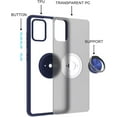 thumbnail image 5 of Xpression Cover for Samsung Galaxy A54 5G Finger Ring Stand Holder Kickstand Hybrid Frosted Matte Silicone Soft TPU Hard PC Slim Frame Phone Case - Blue, 5 of 8