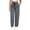Gray, variant on Athletic Cargo Pant For Womens Liweisiy Drawstring Elastic Waisted Straight Leg Loose Pants Camping Outdoor Trousers With Zipper Pockets Navy S