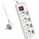 thumbnail image 1 of Regleta De Enchufes De 5 Vías Con Un Solo Interruptor Y Dispositivo De Seguridad Para Niños, 16a/230v, 1 of 5