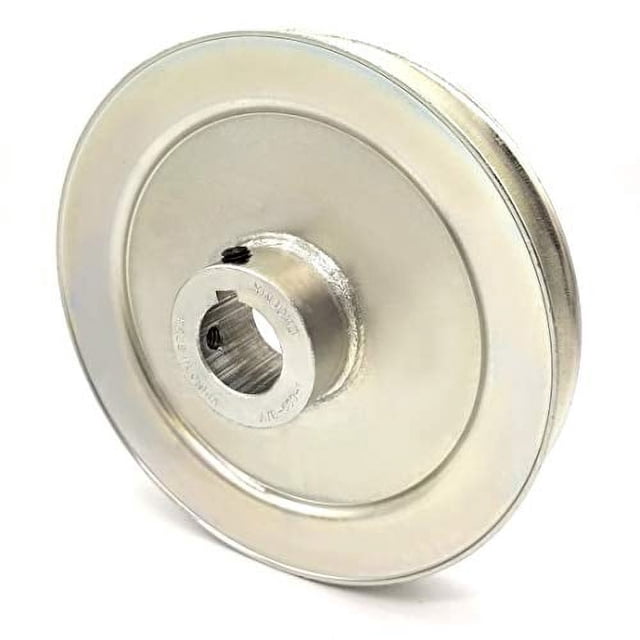 Phoenix Mfg. V-Groove Drive Pulley, 6 Diameter, 1 Bore, Steel