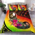 thumbnail image 1 of Yap Bedding Set - Polynesian Hook And Hibiscus (Raggae), 1 of 6
