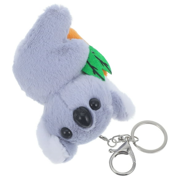 IFANLANDOR Plush Key Chains Grey for Children Bag Pendants 1Pack