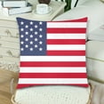 thumbnail image 3 of MKHERT Style American Flag Throw Pillowcase Pillow Cover Cushion Couver 18x18 inch, Set of 2, 3 of 3
