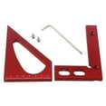 thumbnail image 5 of Line Ruler Woodworking Measuring Ruler Triangle Square Angle Measuring Tool Precision Accurate Triangle Ruler Tri-square Line Scriber Saw Guide, 5 of 9