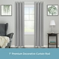thumbnail image 2 of Kenney® Weaver 1" Premium Decorative Window Curtain Rod, 28-48", Satin Nickel, 2 of 6