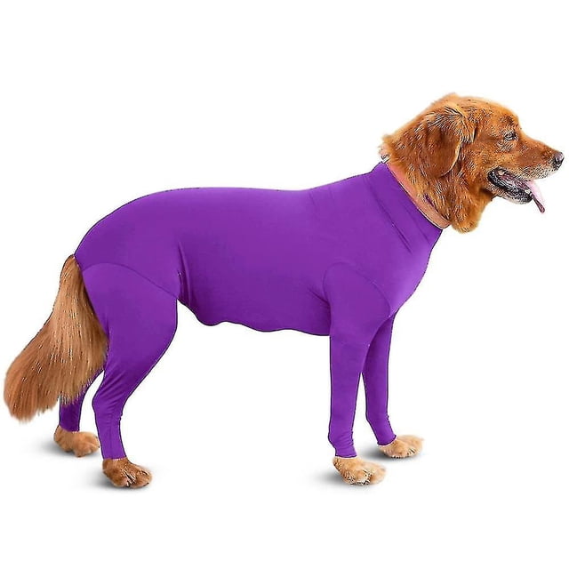Mono deportivo para perro: caída del pelo de perro para el hogar, el coche, los viajes, la camisa que calma la ansiedad, la protección contra los rayos UV y las garrapatas