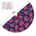 thumbnail image 3 of Sikiie Rose Flowers 30-48 inches {designName} Print Christmas Tree Skirt Snowman Xmas Tree Skirt with Edge Christmas Decorations for Holiday Party48", 3 of 7