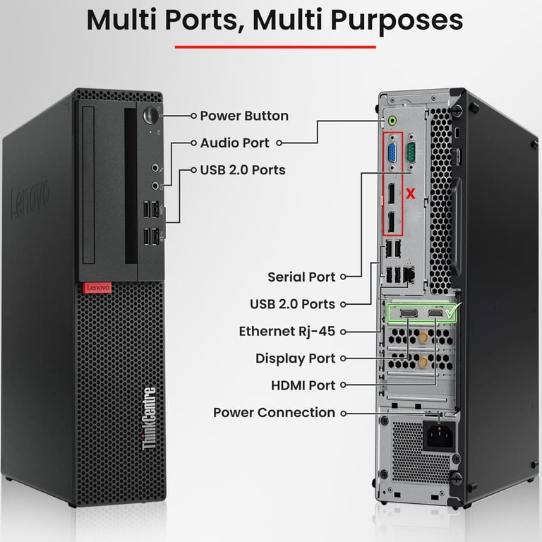 Lenovo デスクトップPC i5-6500 16GB RAM 1TB SSD Restored Lenovo ThinkCentre Gaming Desktop PC Intel Core i5-6500