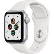 Pre-Owned Apple Watch Series SE 44MM - Aluminum Case - White Sport Band - Silver