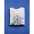 thumbnail image 3 of Compass And Mountains Stamp Sweatshirt Men -Image by Shutterstock, Male XX-Large, 3 of 4