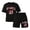 Black, variant on SGMVNU Girls 2Pcs Clothes Summer Outfits Graphic Letter Print Tee Shirt and Casual Biker Shorts Kids Streetwear Clothing Set, Size 5-6 Years, Light Green