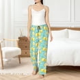 thumbnail image 4 of Balery Yellow Lemon Pantalones de pijama para mujer, pijamas ultraligeros, pantalones de estar por casa-Large, 4 of 6