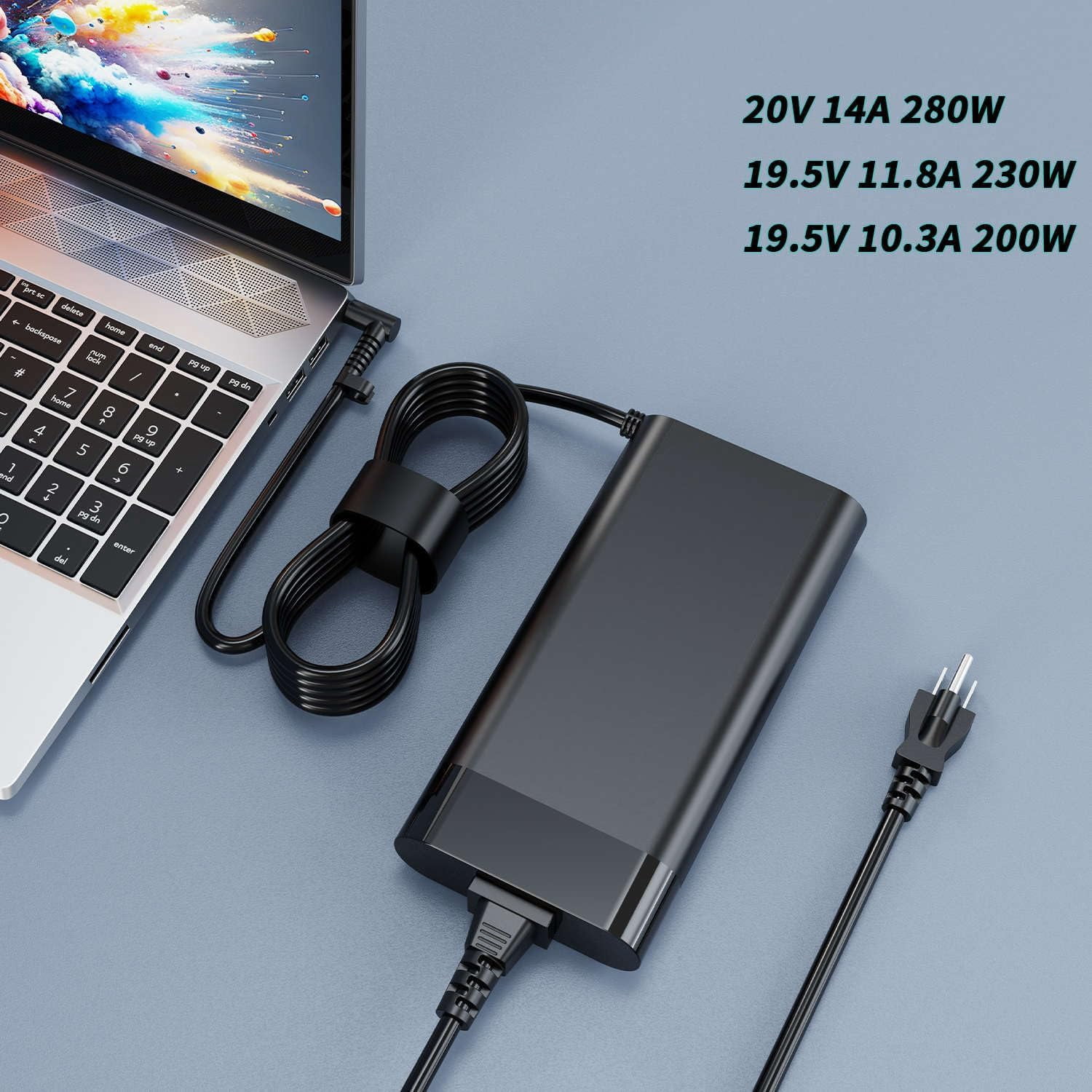 280W 20V 14A AC Laptop Charger for HP Omen 16 ZBook Fury 16 G8 G9 G10 ZBook Studio 16 A280A011P TPN-CA26 TPN-LA27 Power Supply