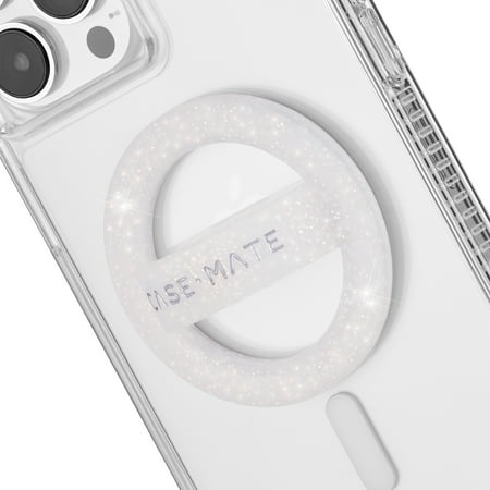 Case-Mate Magnetic Soft Loop Grip [MagSafe Compatible] Phone Ring Holder for iPhone 14 13 12 Pro Max - Sparkle