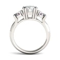 thumbnail image 2 of Charles & Colvard 14K White Gold Moissanite 8mm Round Engagement Ring-Size 5 3.10cttw DEW, 2 of 5
