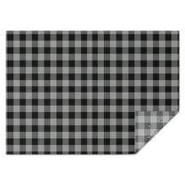 Gray Black Checkerboard Checkered Pattern Rectangle Tablecloth 60"x84",Waterproof Polyester Rectangle Table Cloth, Wipeable Spillproof Polyester Tablecloth for Dining, Camping, Indoor and Outdoor